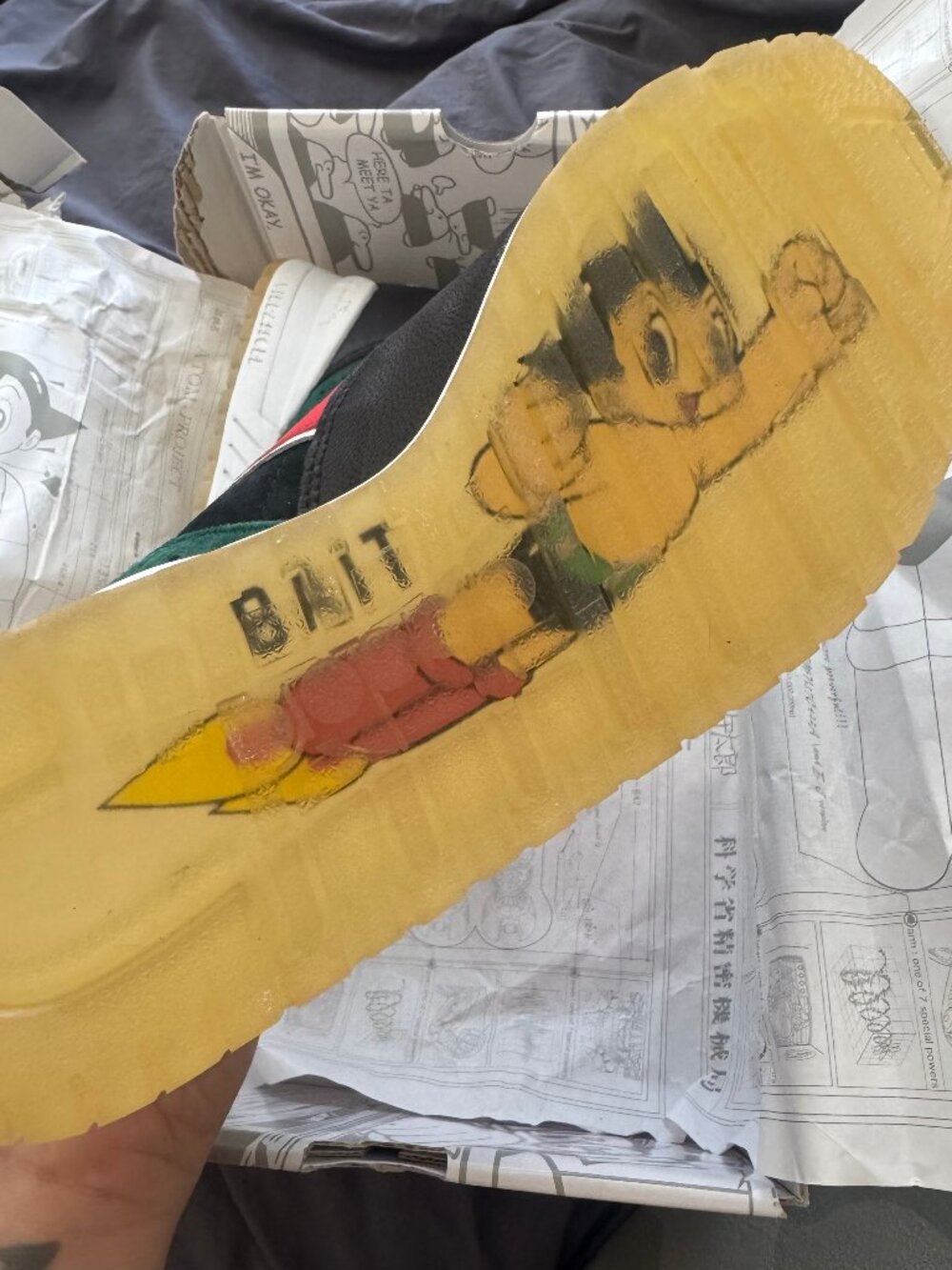 BAIT x Astro Boy x Diadora Intrepid size US 6M/7.5W